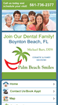 Mobile Screenshot of palmbeachsmiles.mobi